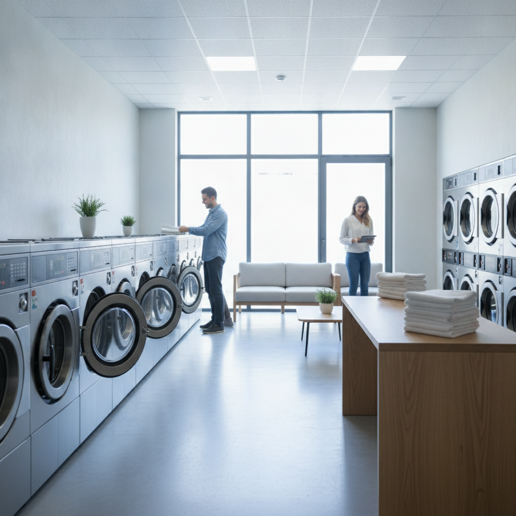 Riowash Europe, SL — Franquicia de Lavanderías Autoservicio Llave en Mano Riowash Europe es una empresa especializada en la creación y pues